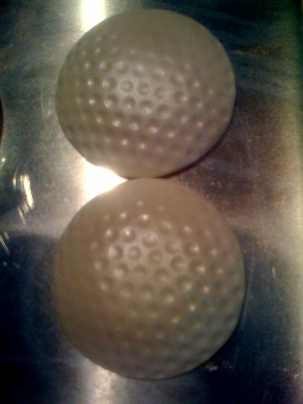 golf ball cupcake caps